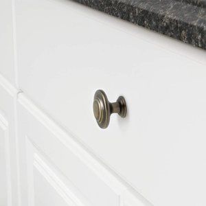 Traditional Ring Cabinet Knob 1.25-inch Diameter Oil Rubbed Bronze Color 10-Pac